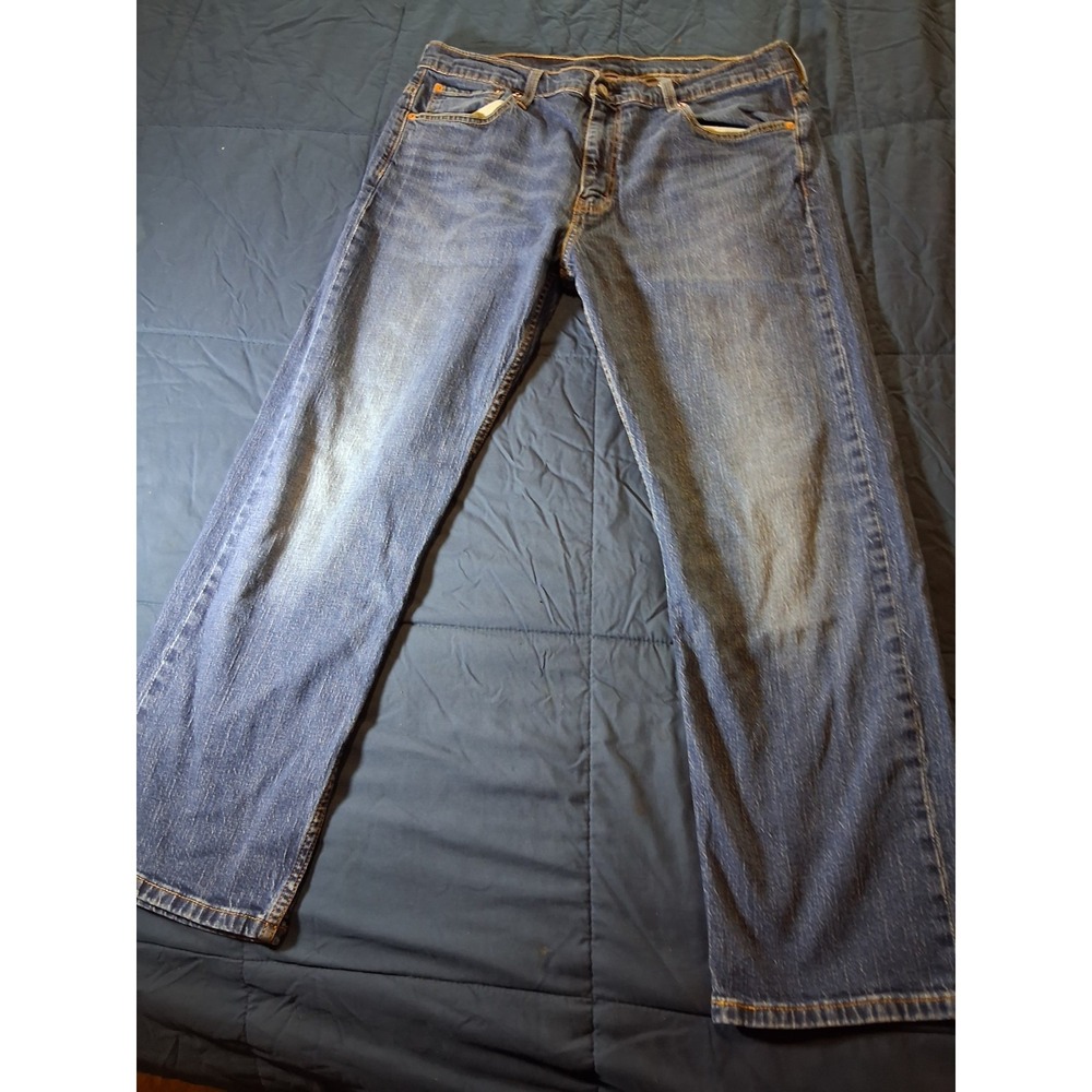 Levis 569 Jeans Mens 36x30 Blue Relaxed Fit Straight Leg Med‎ Wash Denim Pants